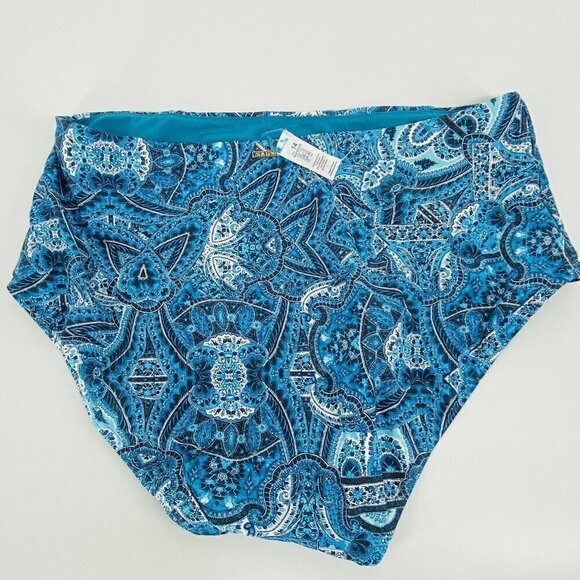 - Sea Level Bikini Bottoms Womens Size 14 Blue High Waisted New - Picture 4 of 8